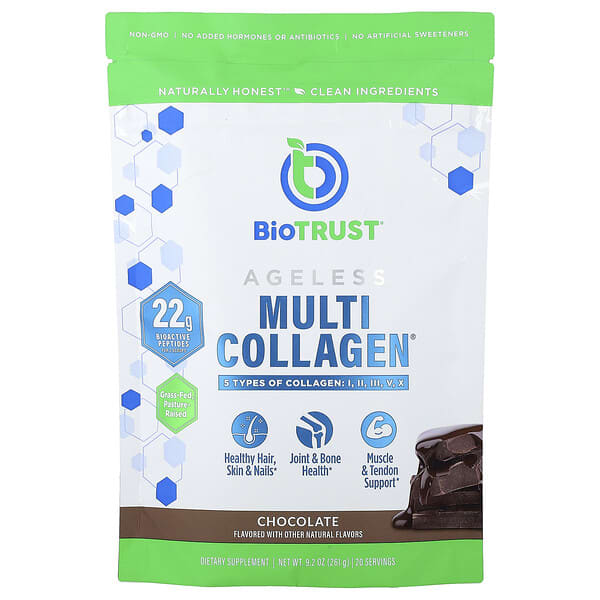 BioTRUST Ageless Multi Collagen®, Chocolate, 9.2 oz (261 g)