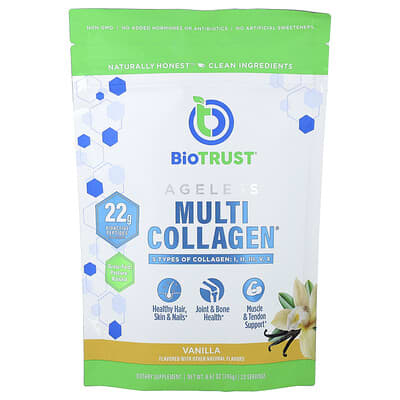 BioTRUST, Ageless Multi-Collagen®, Vanilla, 8.69 oz (246 g)