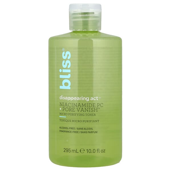 Bliss, Disappearing Act Purifying Toner with Niacinamide, 10 fl oz (295 ml)