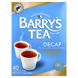 Barry's Tea, デカフェブレンド、ティーバッグ40袋、125g