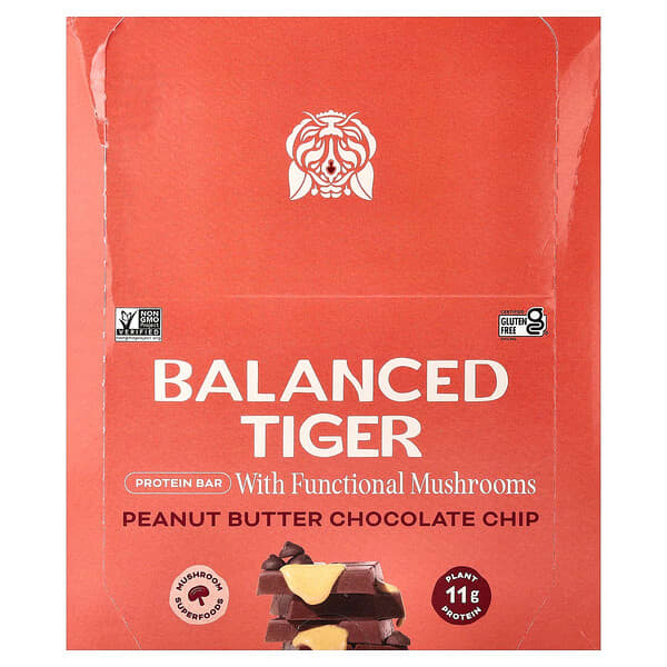 Protein Bar, Peanut Butter Chocolate Chip, 12 Bars, 1.55 oz (44 g) Each