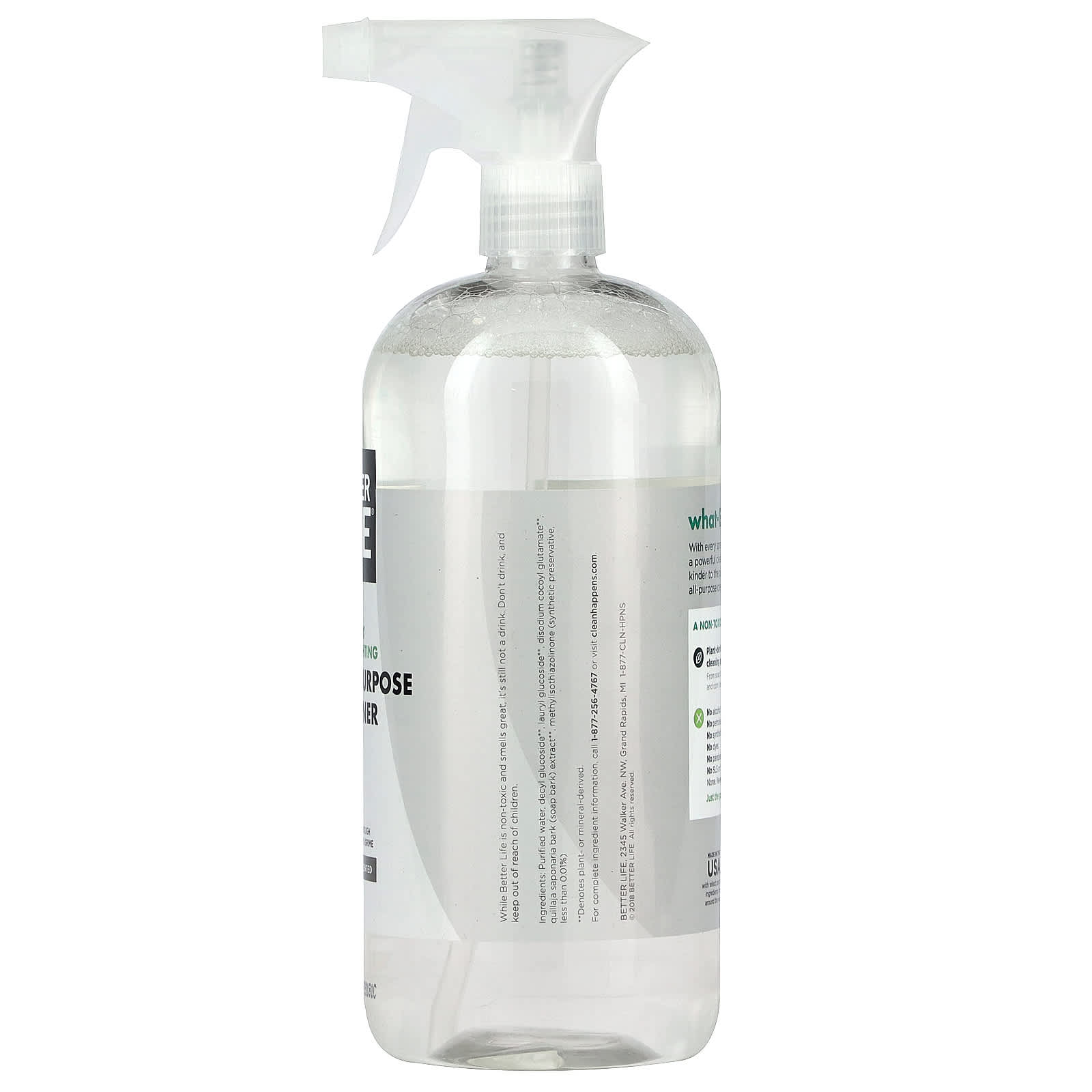 Better Life, AllPurpose Cleaner, Unscented, 32 fl oz (946 ml)