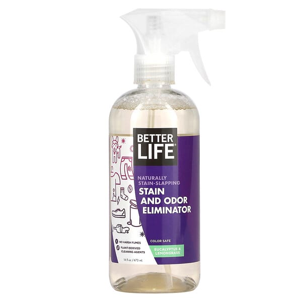 Better Life, Stain and Odor Eliminator, Eucalyptus & Lemongrass, 16 fl