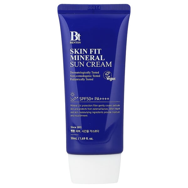 Benton, 스킨 핏 미네랄 선크림, SPF 50+ PA++++, 50ml(1.69fl oz)