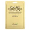 Snail Bee High Content Beauty Mask Pack, 10 Sheets, 0.7 oz (20 g) Each
