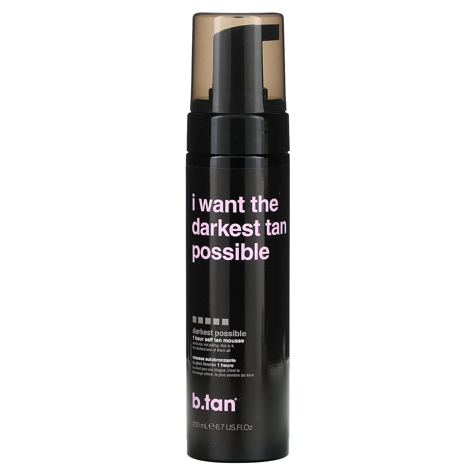 B.tan, I Want The Darkest Tan Possible, 1 Hour Self Tan Mousse, Darkest ...