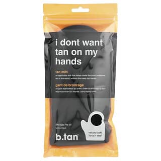 b.tan, I Don't Want Tan on my Hands, Tan Mitt, Black, 1 Mitt