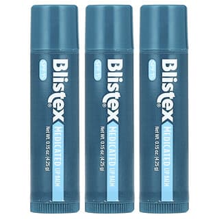 Blistex, Protezione solare/protettiva per le labbra medicata, SPF 15, confezione originale da 3 balsami, 4,25 g ciascuno