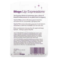 Blistex, Lip Expressions, Lip Moisturizer, Touch of Shine/Tint, 2 Sticks, 0.13 oz (3.69 g) Each