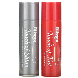 Blistex, Lip Expressions, Hydratant pour les lèvres, Touche de brillance/teinte, 2 sticks, 3,69 g chacun