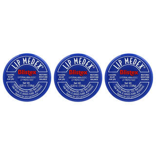 Blistex, Lip Medex, Protector labial, 3 frascos de 7,08 g (0,25 oz) cada uno