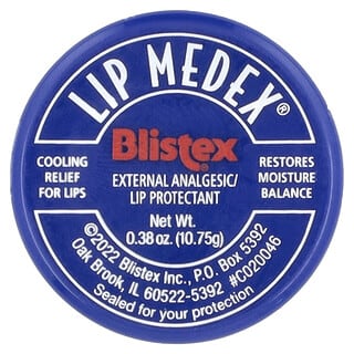 Blistex, Lip Medex®, Protetor Labial/Analgésico Externo, 10,75 g (0,38 oz)