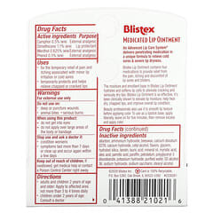 Blistex, Medicated Lip Ointment, 0.21 oz (6 g)