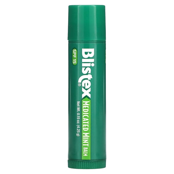 Blistex, Medicated Lip Protectant/Sunscreen, SPF 15, Mint, 0.15 oz (4.25 g)