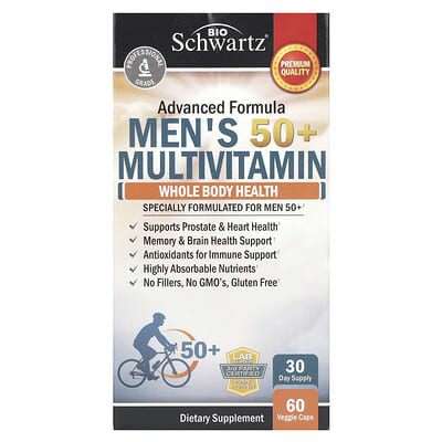 BioSchwartz, Multivitamin for Men 50+, 60 Vegetarian Capsules