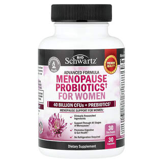 BioSchwartz, Ultra High Purity, пробиотики для женщин в период менопаузы, 30 капсул