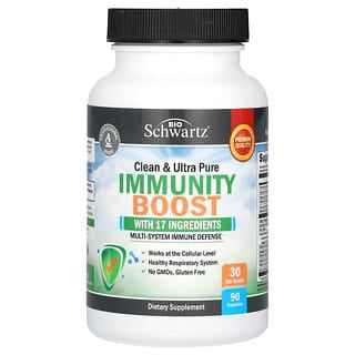 BioSchwartz, Clean & Ultra Pure Immunity Boost, Clean & Ultra Pure Immunity Boost, Immunitätsboost, 90 Kapseln