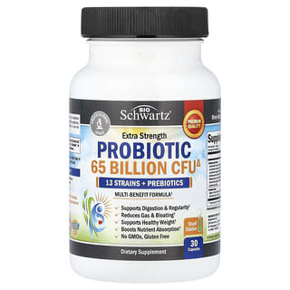 BioSchwartz, Extra Putere, Probiotic, 65 miliarde CFU, 30 capsule