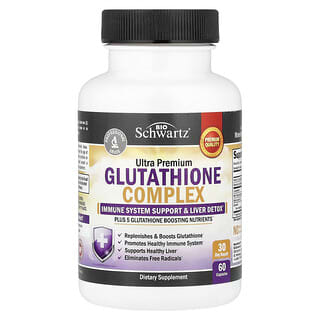 BioSchwartz, Glutathione Complex, 60 Capsules
