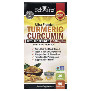 BioSchwartz, Turmeric Curcumin with Bioperine®, 90 Veggie Caps