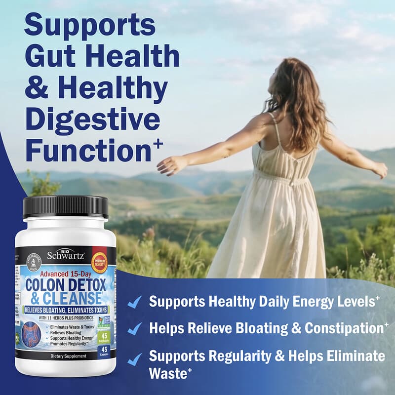 Advanced 15-Day Colon Detox & Cleanse, 45 Capsules