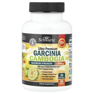 BioSchwartz, Garcinia Cambogia, Maximum Strength, 60 Capsules (800 mg per Capsule)