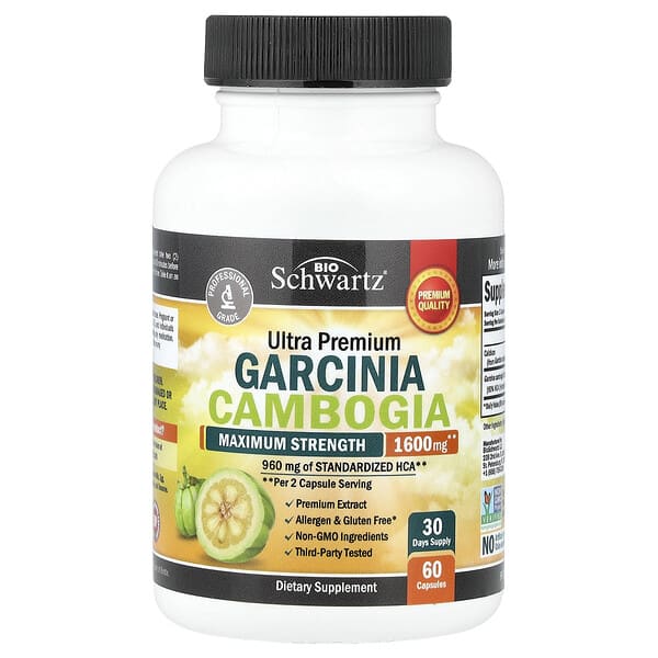 BioSchwartz, Garcina Cambogia, Maximum Strength, 60 Capsules — product photo 1