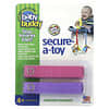 Secure-A-Toy, 4+ Months, Pink and Purple, 2 Straps