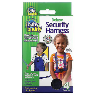 Baby Buddy, Deluxe, шлейка безопасности, для детей от 9 месяцев до 4 лет, набор из 4 предметов