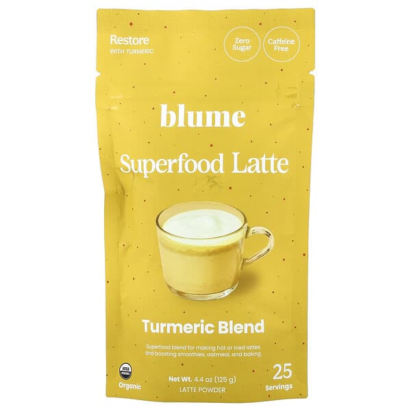 Blume, Superfood Latte, Turmeric Blend, Caffeine Free, 4.4 oz (125 g)