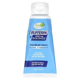 Bufferin, Crema para aliviar el dolor, Ultraconcentración, 56,7 g (2 oz)