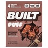 Built, Hojaldrada, Barritas proteicas, Masa de brownie, 4 barritas, 40 g (1,41 oz) cada una