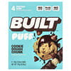 Built, Hojaldrada, Barritas proteicas, Masa para galletas en trozos, 4 barritas, 44 g (1,55 oz) cada una