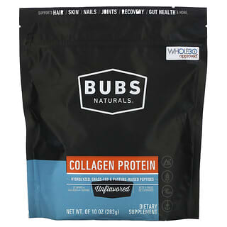 BUBS Naturals, Collagen Protein, Unflavored, 10 oz (283 g)
