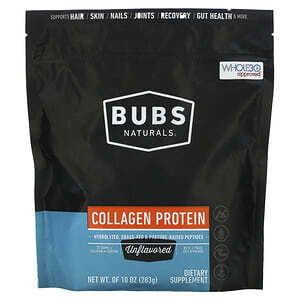 BUBS Naturals, Protéines de collagène, non aromatisées, 283 g