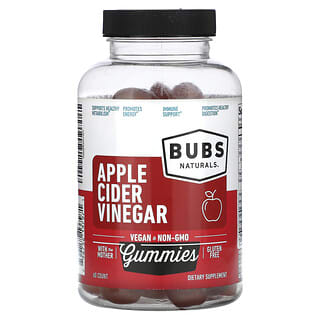BUBS Naturals, 蘋果醋軟糖，60 粒軟糖