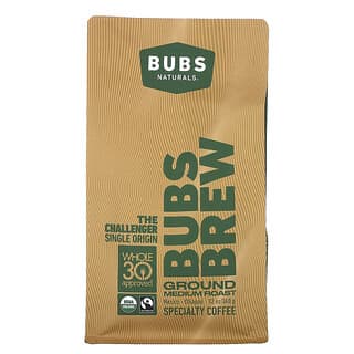 BUBS Naturals, Bubs Brew, The Challenger Single Origin, Ground, Medium Roast, 12 oz (340 g)