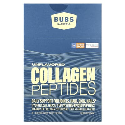 BUBS Naturals, Collagen Peptides, Original Flavor, 20 Packets, 0.35 oz (10 g) Each