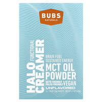 BUBS Naturals, Halo Creamer, масло со среднецепочечными триглицеридами в порошке, без добавок, 14 пакетиков по 10 г (0,35 унции)