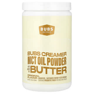 BUBS Naturals, Krema, Otla Beslenen Tereyağı ile MCT Yağı Tozu, Orijinal, 10,6 oz (300 g)
