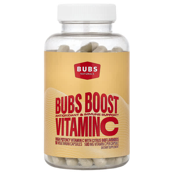 Bubs Boost, Vitamin C, 90 Vegetarian Capsules