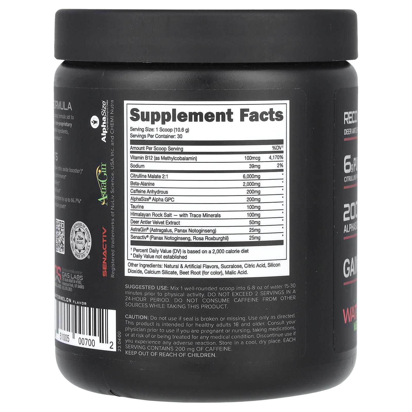 Bucked Up, PreWorkout, Watermelon, 11.2 oz (318 g)