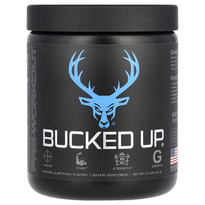 Bucked Up, Pre-Workout Formula, Blue Raz, 11.3 oz (321 g)