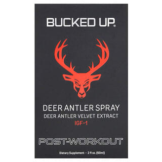 Bucked Up, Spray de Chifre de Veado, Pós-treino, 60 ml (2 oz)