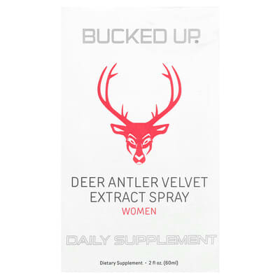 Bucked Up, Deer Antler Velvet Extract Spray, Women, 2 fl oz (60 ml)