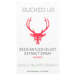 Bucked Up, Spray d'extrait de velours de bois de cerf, Pour femmes, 60 ml