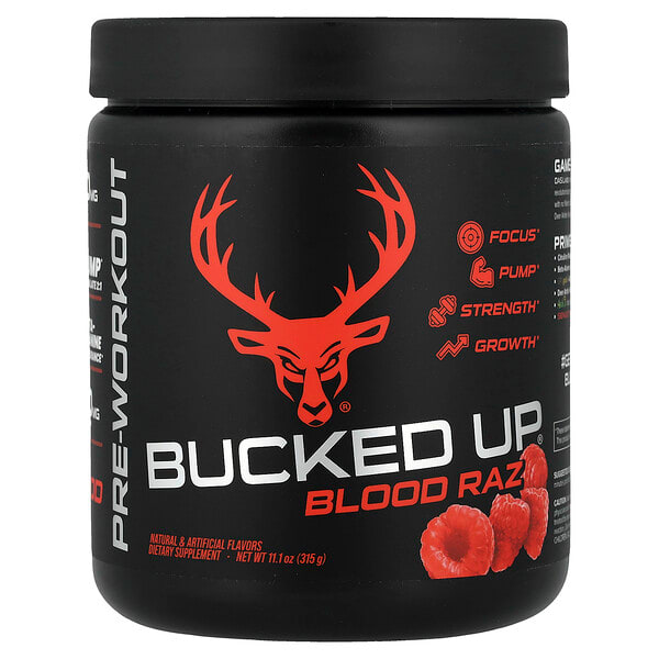 Bucked Up, Pre-Workout, Red Raspberry, 11.1 oz (315 g)
