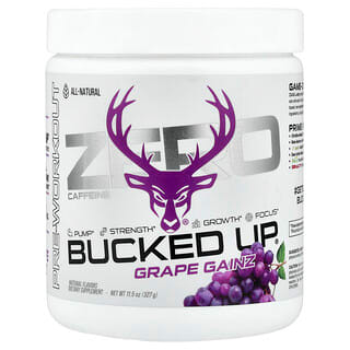 Bucked Up, Pre-workout, non stimolante, uva Gainz, 327 g