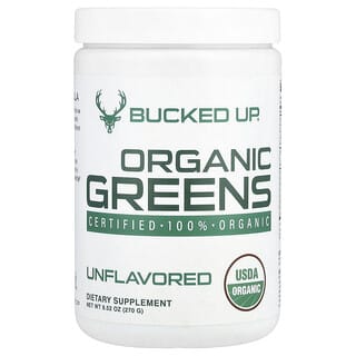 Bucked Up, Verduras de hoja orgánicas, Sin sabor, 270 g (9,52 oz)