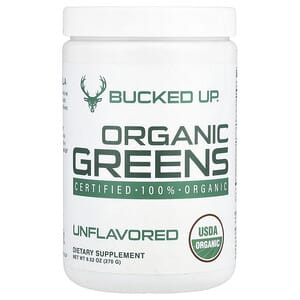 Bucked Up, Verduras de hoja orgánicas, Sin sabor, 270 g (9,52 oz)'